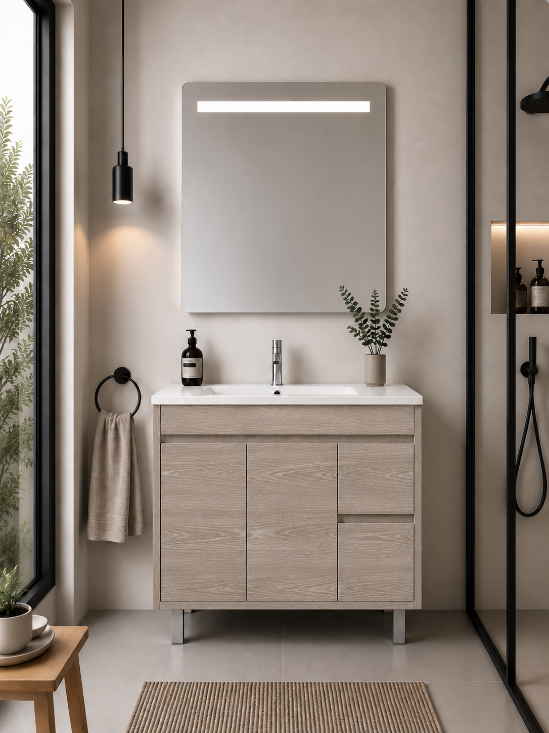 Meuble de salle de bain ISQUIA avec lavabo