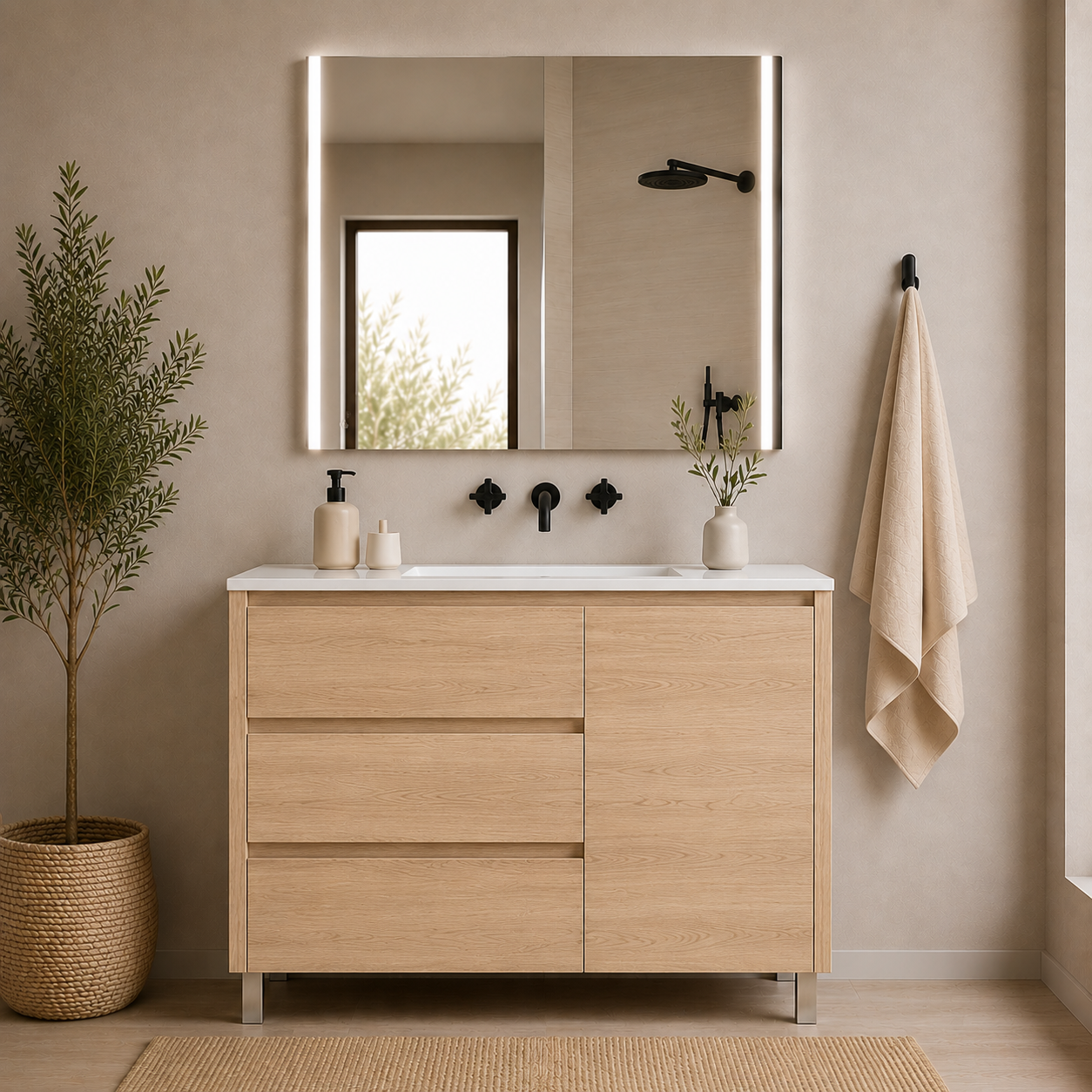 Pack "OFFRE" VOLUME + Miroir LED Megan