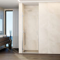Paroi de douche frontale rabattable avec fermeture magnétique 1 porte VERRE