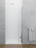 Paroi de douche frontale pliante avec fermeture magnétique GLASS