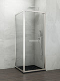 Paroi de douche d'angle porte pivotante + latérale fixe SPAZIO
