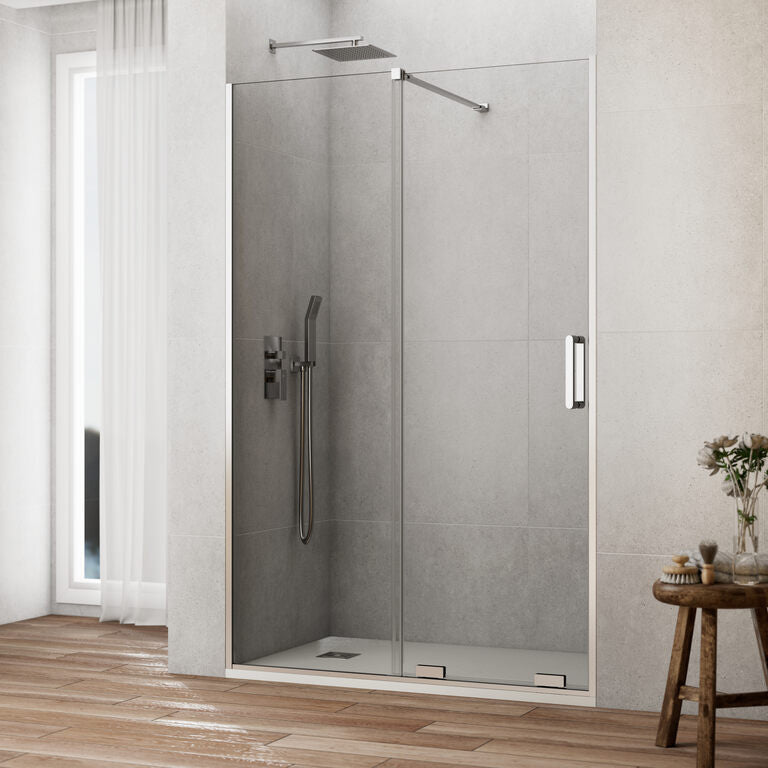 Paroi de douche frontale 1 fixe + 1 coulissant KENNA
