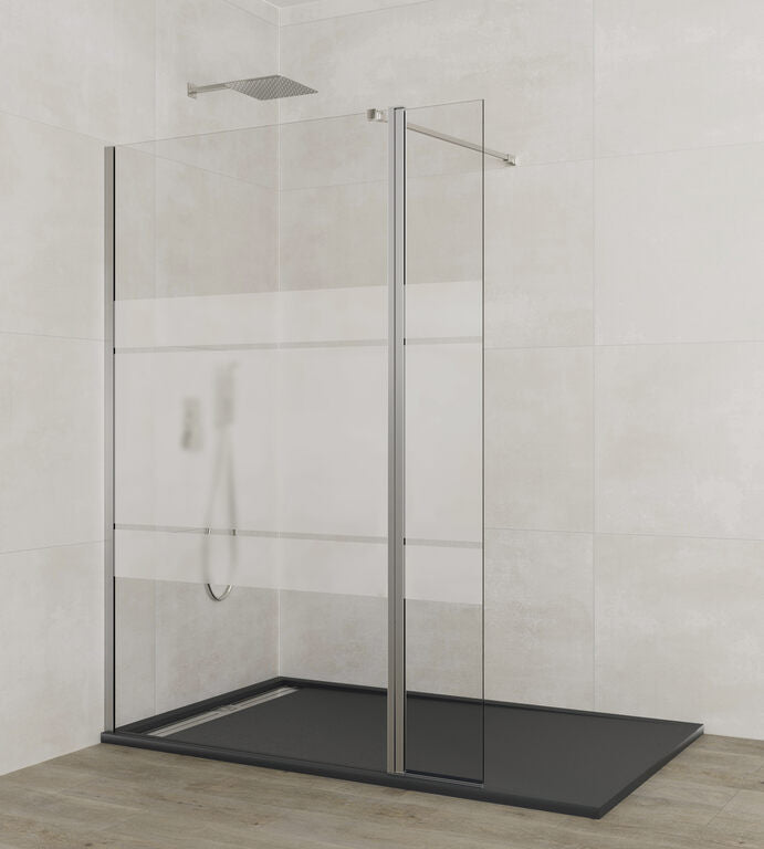 Paroi de douche fixe + écran pivotant SCREEN