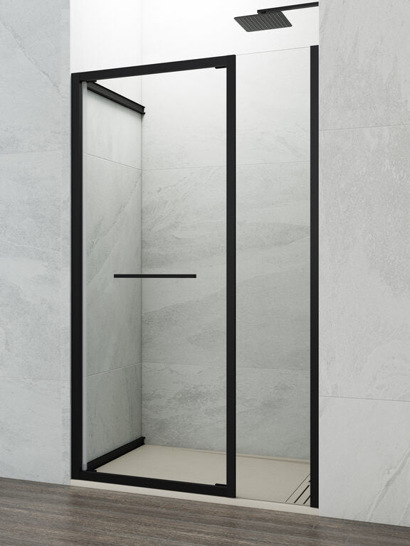 Paroi de douche frontale 1 fixe + 1 porte pivotante SPAZIO