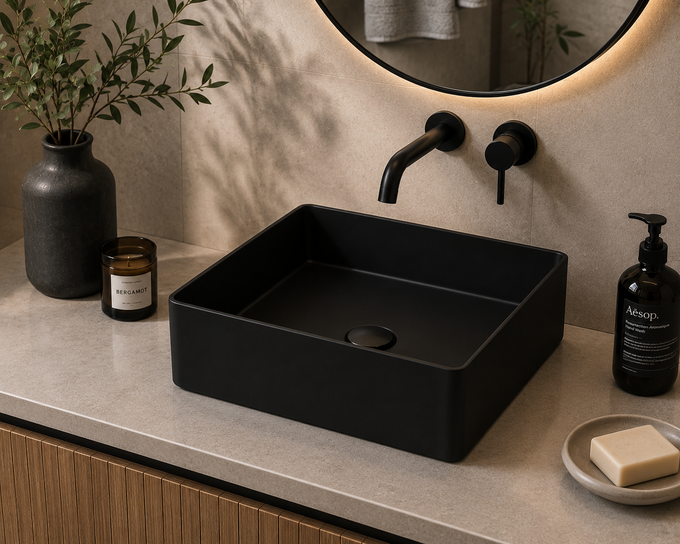Lavabo à poser en porcelaine SATET