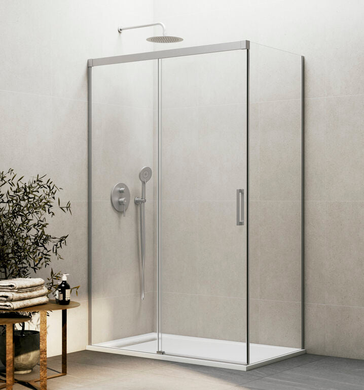 Paroi de douche d'angle avec paroi fixe BASIC