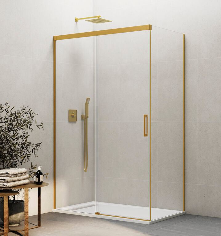 Paroi de douche d'angle avec paroi fixe BASIC