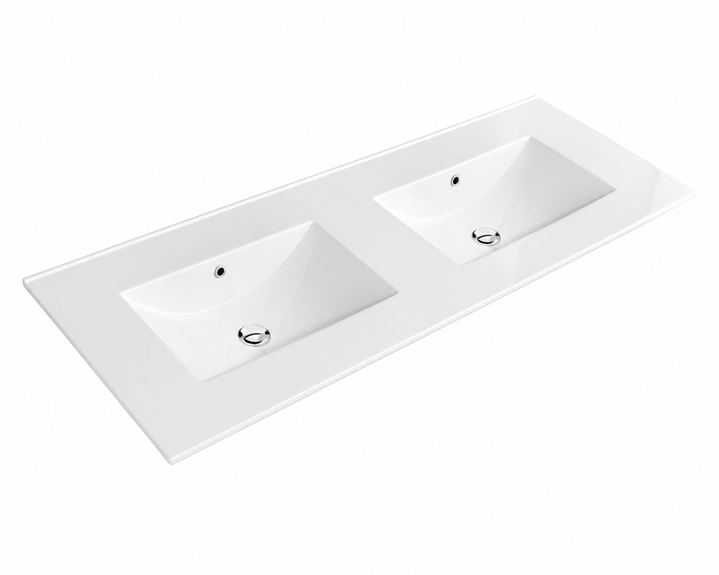 Lavabo en porcelaine sur meuble THIN