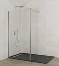 Paroi de douche fixe + écran pivotant SCREEN